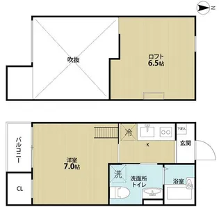 フローレス壱番館【0102号室】の間取り