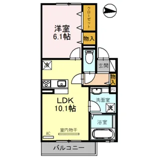 セピアコート住吉大社【2階】の間取り