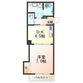 浪速コート【3階】の間取り