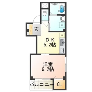 パークウエスト長居【3階】の間取り