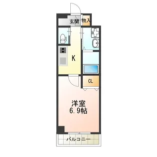 クローバー・グランデ長居公園【3階】の間取り