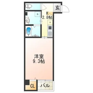レクラン今里【2階】の間取り