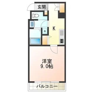 長居中央ビル【6階】の間取り