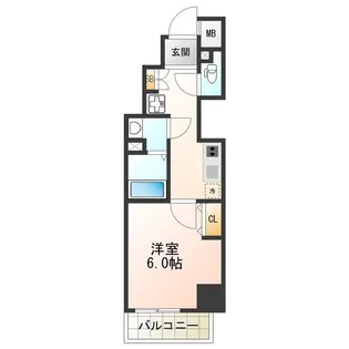エグゼ阿倍野【8階】の間取り