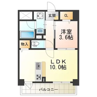 ペリドット長居公園【2階】の間取り