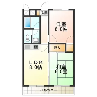 ニューコーポ芝【3階】の間取り