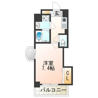 Luxe西田辺【5階】の間取り