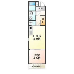 はなれ【3C号室】の間取り