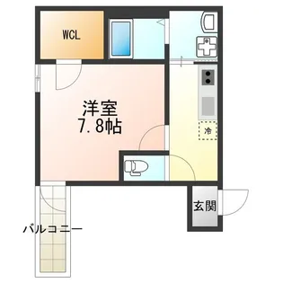 フジパレス遠里小野Ⅴ番館【3階】の間取り