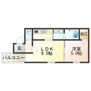 フジパレス田辺Ⅲ番館【3階】の間取り