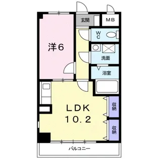 エレガントヒルズ2号館【3階】の間取り