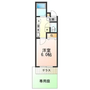 ルポゼ・スギモト【1階】の間取り