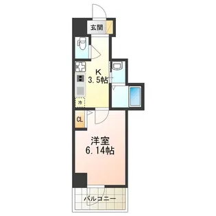 グランパシフィック玉出【0204号室】の間取り