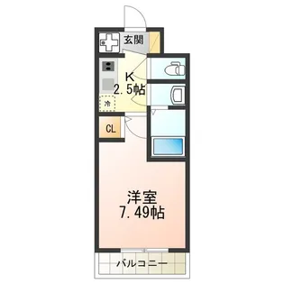 グランパシフィック玉出【0507号室】の間取り