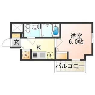 エスリード天王寺町北【0805号室】の間取り