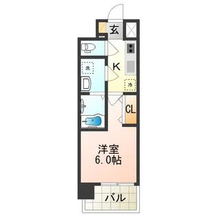 エスリード天王寺町北【01103号室】の間取り