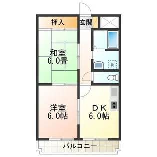 クレセントマンション【3階】の間取り