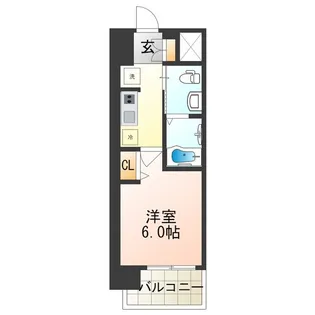 ラクラス阿倍野元町【5階】の間取り