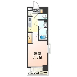 ラグゼ今里Ⅱ【9階】の間取り