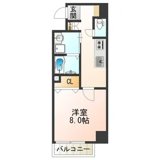 Rainbow Court阿倍野【902号室】の間取り