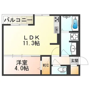 片岡マンション【1階】の間取り