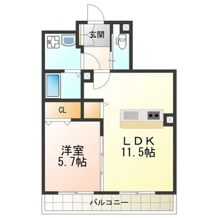 ファスタシオン【402号室】の間取り