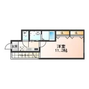 フジパレス北加賀屋Ⅵ番館【1階】の間取り