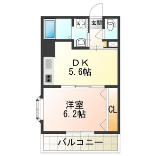 浪速コート【2階】の間取り
