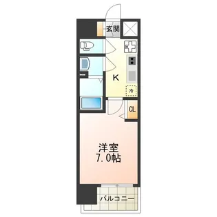 TOYOTOMI STAY Premium阿部野天王寺【8階】の間取り