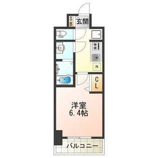 アドバンス大阪ブリス【10階】の間取り