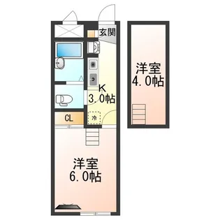 ビコロール東住吉【1階】の間取り