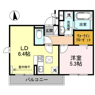 セジュールオッツT【1階】の間取り