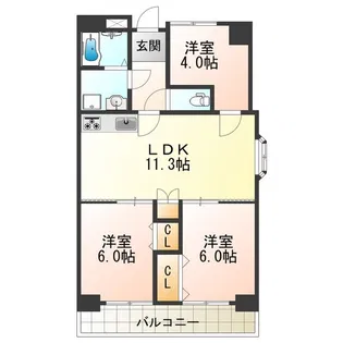 メゾンAメッツ【3階】の間取り