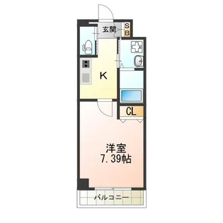 クローバー・グランデ田辺駅前【0604号室】の間取り