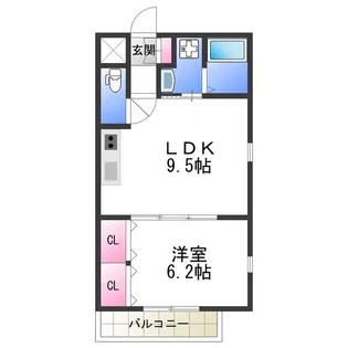 ラ・ハイール桃ヶ池公園【1階】の間取り