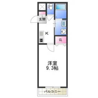 ラ・ハイール桃ヶ池公園【104号室】の間取り