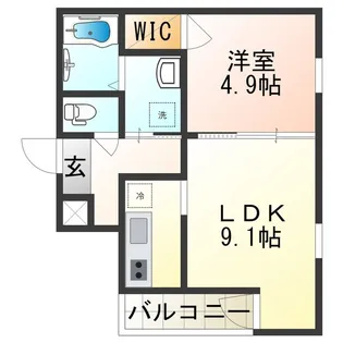 フジパレス西住之江Ⅷ番館【2階】の間取り