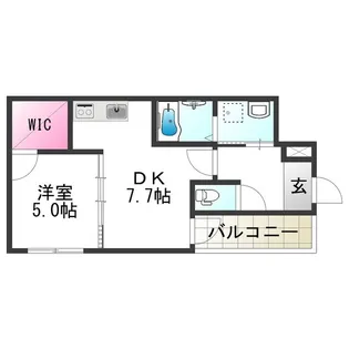 フジパレス中野【2階】の間取り