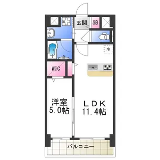 グランパシフィック花園Luxe【5階】の間取り