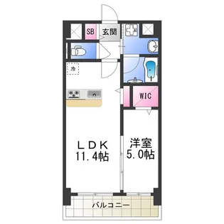 グランパシフィック花園Luxe【10階】の間取り
