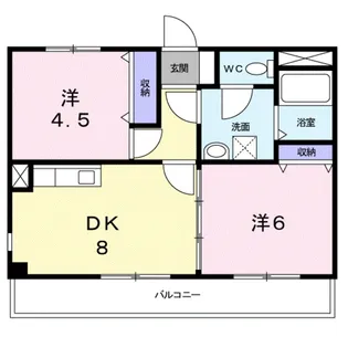 グラネス.M.D【1階】の間取り