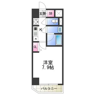 Willows nambaminamiⅡ【6階】の間取り