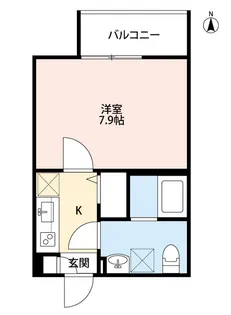 オウルージュ鶴橋【0103号室】の間取り