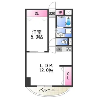 シャトー鶴ケ丘【4階】の間取り