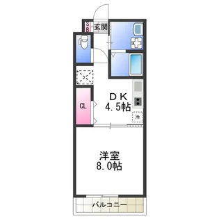 ロネスタ長居西【103号室】の間取り