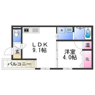 オルフェアメゾン清水丘壱番館【2階】の間取り