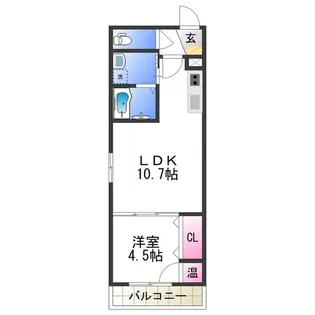 オルフェアメゾン清水丘壱番館【3階】の間取り