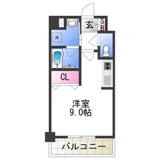 メゾン田中ー平野【9階】の間取り