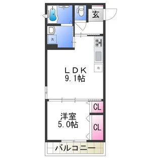 メゾンセドーレⅢ【2階】の間取り
