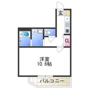 YOSHITOMI天下茶屋【4階】の間取り